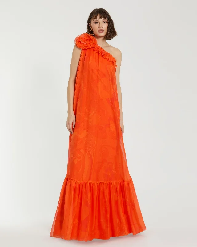 YEAR-End Clearance Mac Duggal 68781 A Line Long Formal Prom Dress