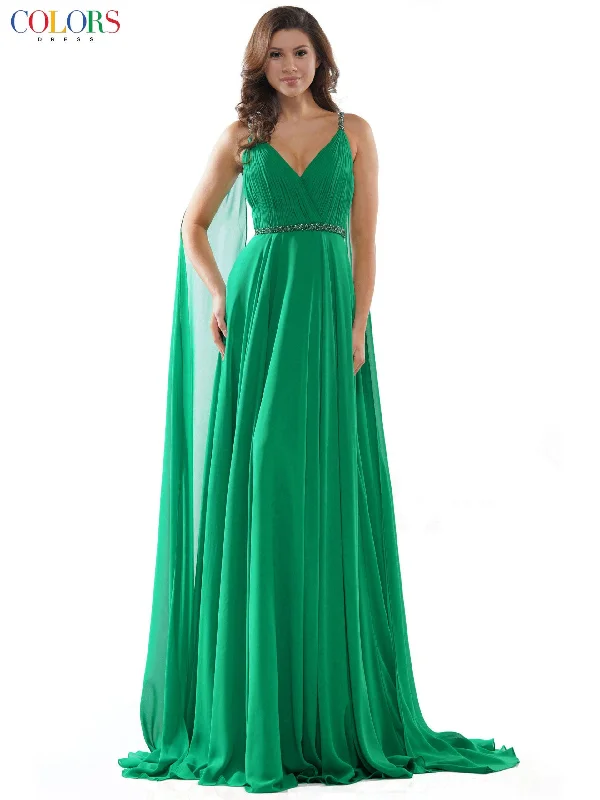 Exclusive Access Colors 2502 Colors Long Formal Chiffon Prom Dress