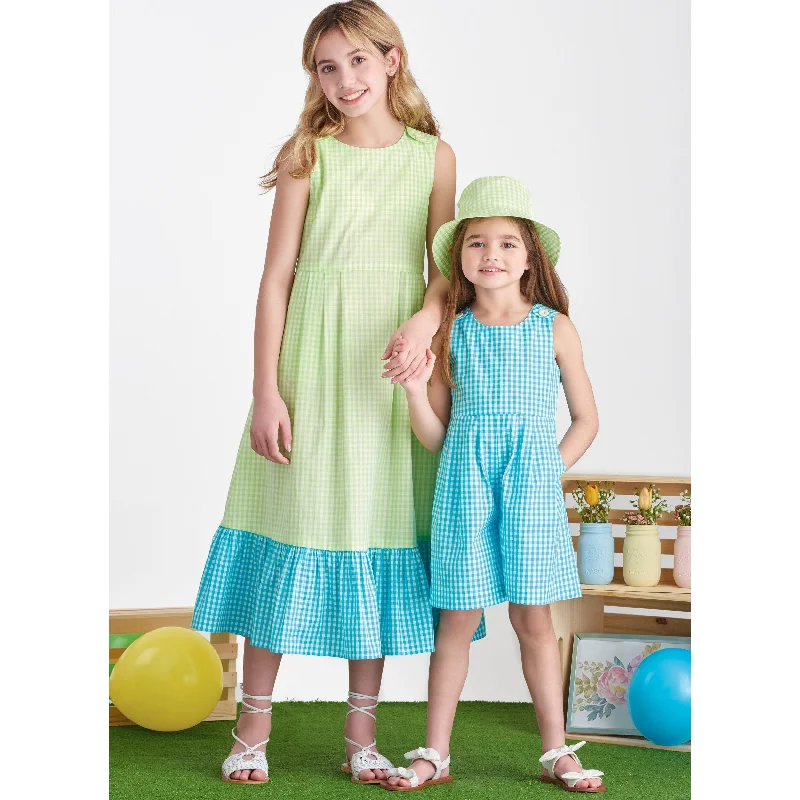 Crazy Deals Simplicity Sewing Pattern 9617 Girls' Jumpsuit, Romper and Dress