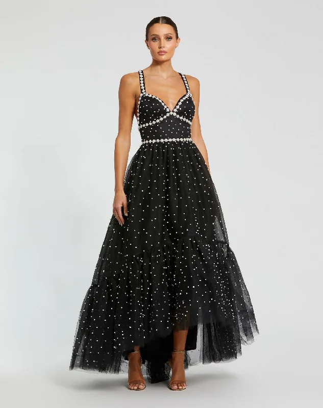 While Supplies Last Mac Duggal 20747 Beaded Formal Prom High Low Dress
