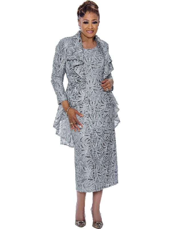 Price Meltdown Divine Apparel DCC5292W Plus Size Mother of the Bride Jacket Midi Dress