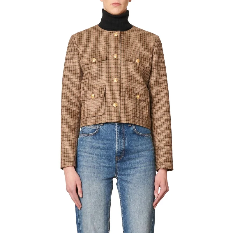 Final Sale Deana Jacket In Camel