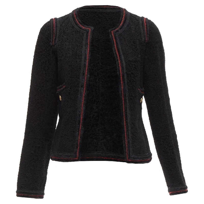 Year-End Clearance Chanel Paris Moscow Tweed Leather Lined CC Logo Jacket