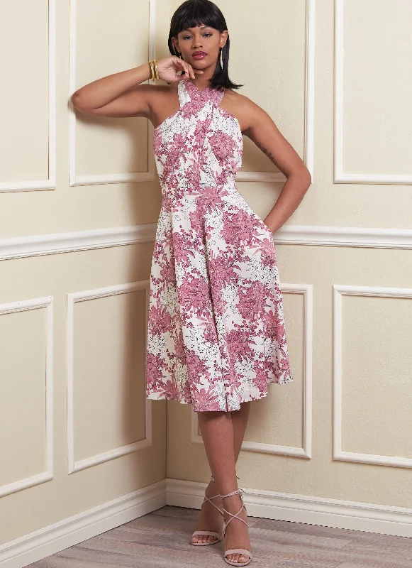 Markdowns Vogue sewing pattern 1883 Criss Cross Halter Dress