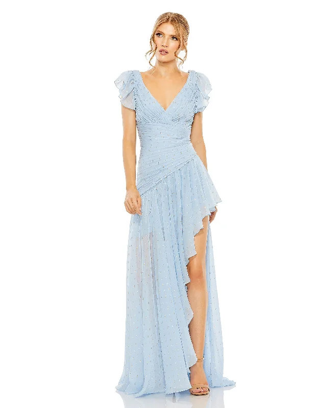 Exclusive Access Mac Duggal 49705 High Low Formal Prom Ruffle Dress