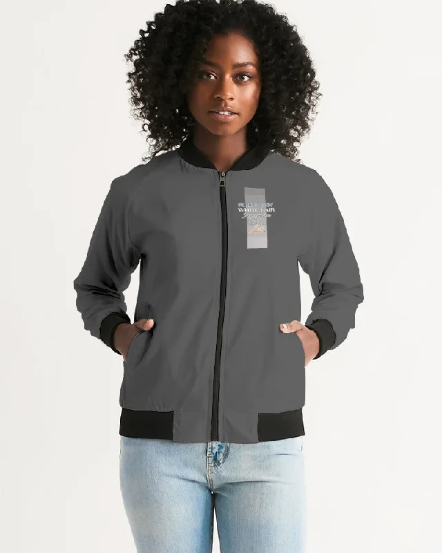 Indian Silver fox Women's Bomber Jacket