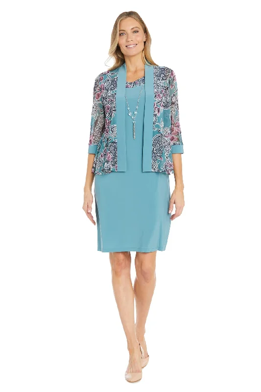 Don’t Miss Out R&M Richards 1733 Short Floral Print Jacket Mother of the Bride Dress Don’t Miss Out R&M Richards 1733 Short Floral Print Jacket Mother of the Bride Dress