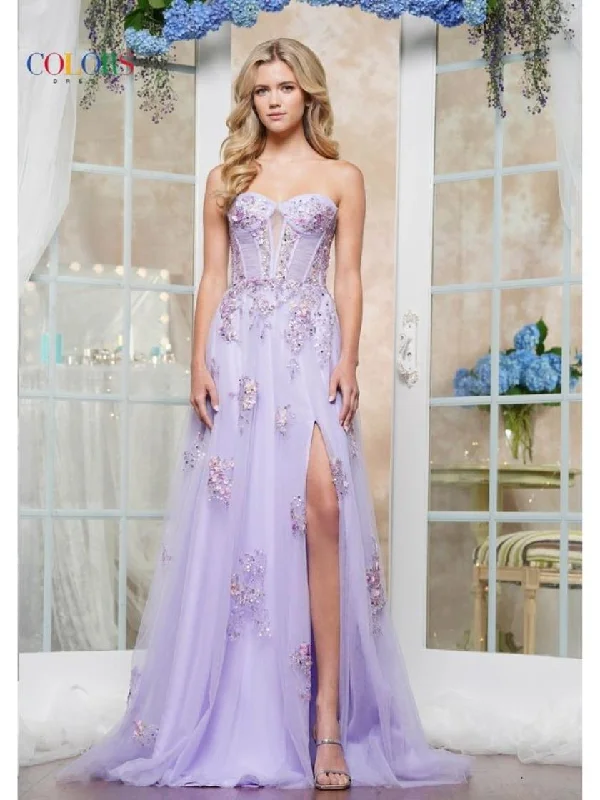 The Best Prices Colors 3575 A Line Formal Long Floral Evening Prom Dress