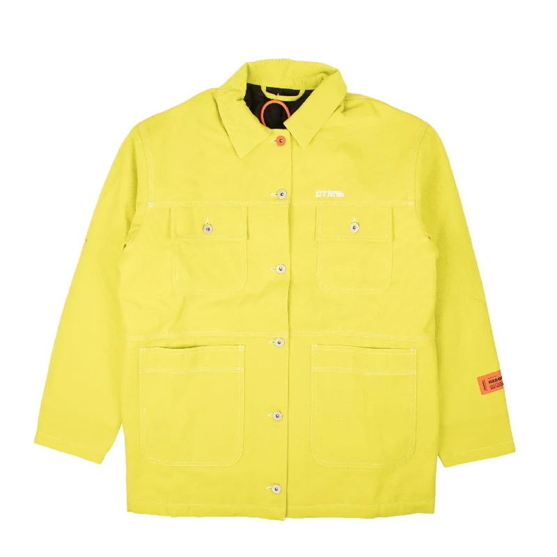 Final Clearance Heron Preston Canvas Worker Jacket - Yellow