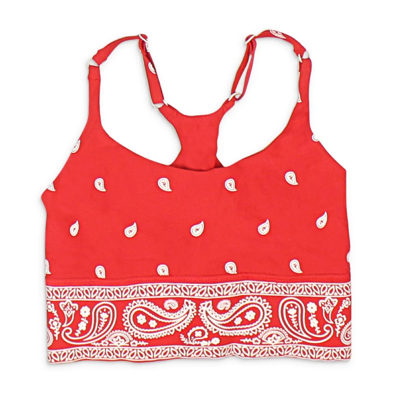 Mega Sale ADAM SELMAN SPORT LIPSTICK BANDANACORE CAMI TOP