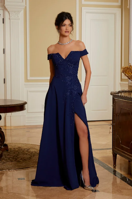 Price Cut MGNY Madeline Gardner New York 72826 Beaded Long Formal Evening Gown