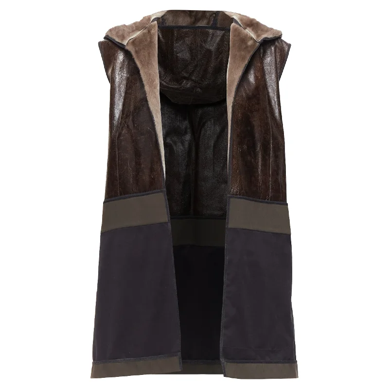 Special Promotion Marni Mink Gilet Reversible Textured Fur Hooded Vest