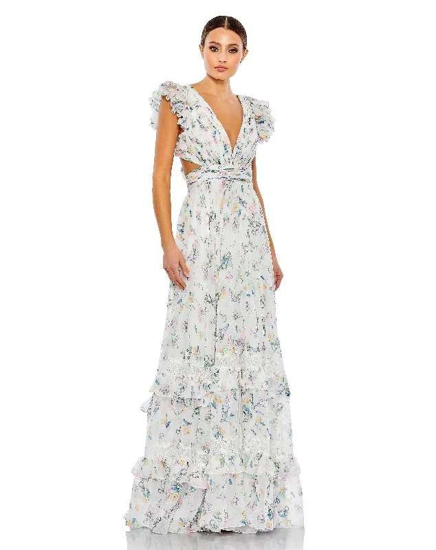 Daily Specials Mac Duggal 68077 Long Ruffled Formal Maxi Dress