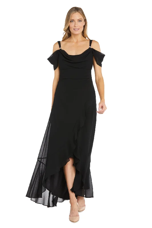 R&M Richards 3111 High Low Ruffle Formal Dress