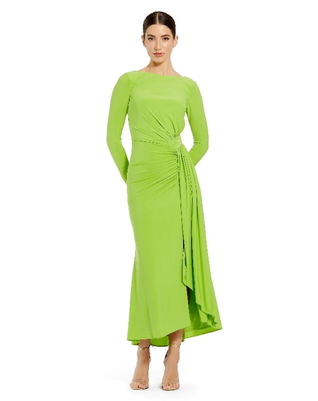 Today Only Mac Duggal 27358 Long Sleeve Fitted Formal Dress