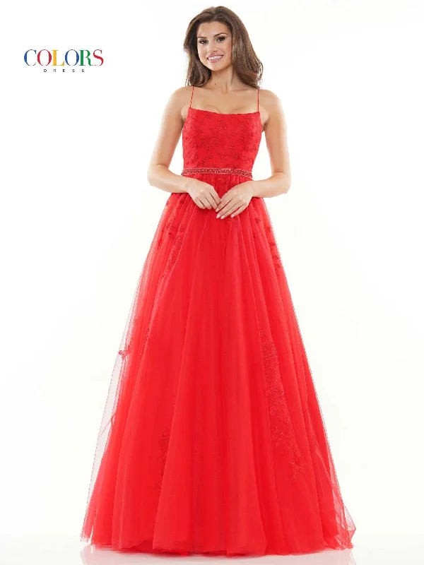 Holiday Sale Colors 2532 Colors Long Spaghetti Strap Formal Prom Dress
