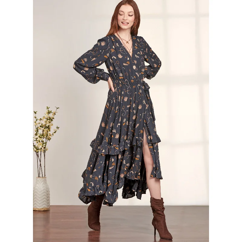 Stock Up and Save Simplicity sewing pattern 9639 Misses' Midi Wrap Dress