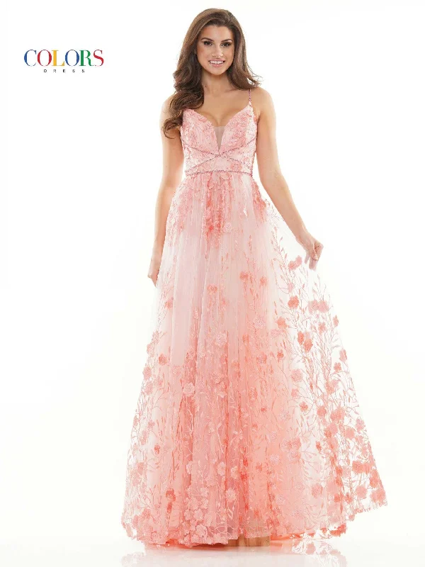 Savings Alert Colors 2726 Colors Long Spaghetti Strap Prom Formal Gown