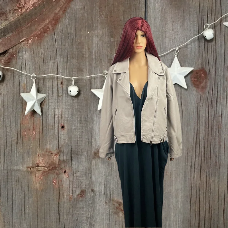 Price Reduction CoffeeShop Juniors' Faux-Leather Moto Jacket,