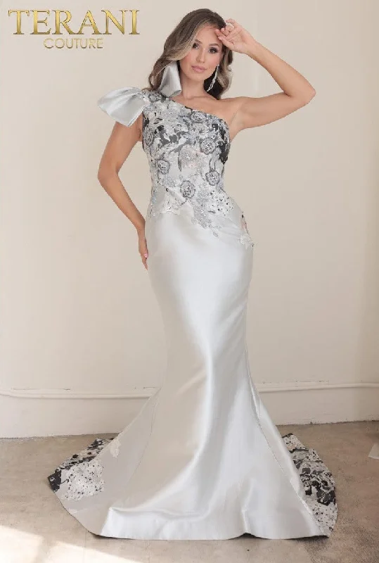 Limited Time Offer Terani Couture 242E3165 Long Fitted Formal Evening Gown