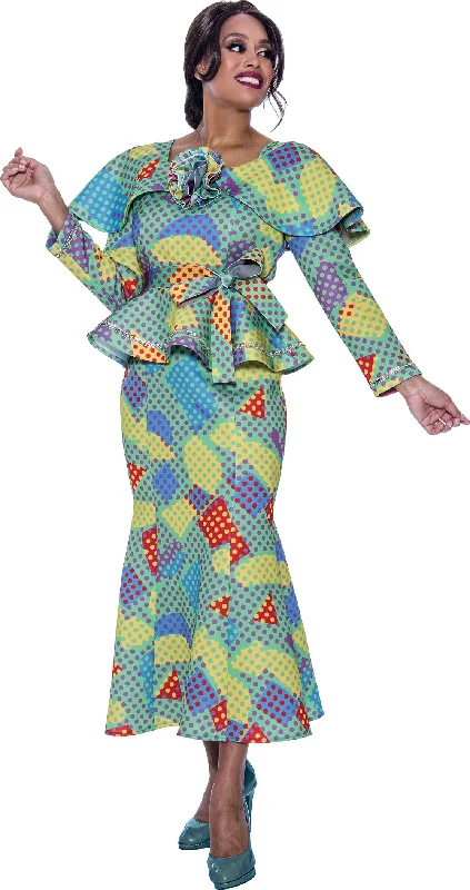 Referral Discount Divine Apparel SL1952 Mother of the Bride Cape Midi Dress