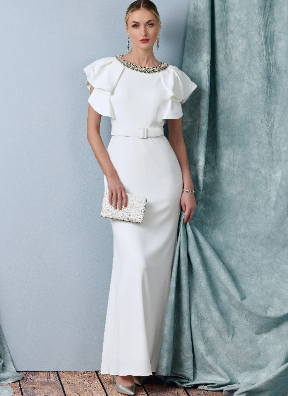 Closeout Vogue Sewing Pattern 1919 Full Length Dress by Badgley Mischka
