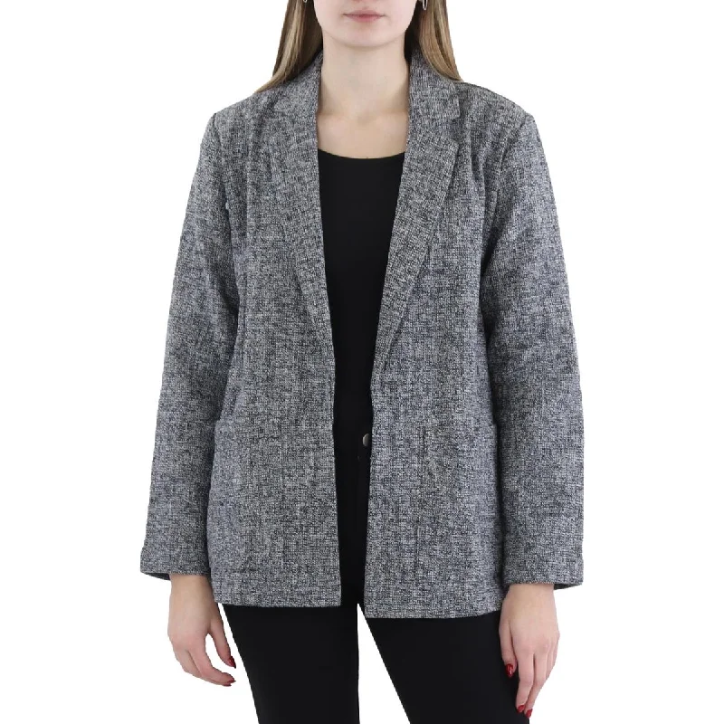 Super Savings Womens Collar Pockets Open Front
