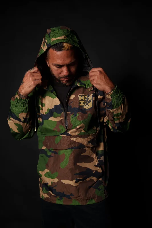 WOODLAND CAMO RAIN JACKET