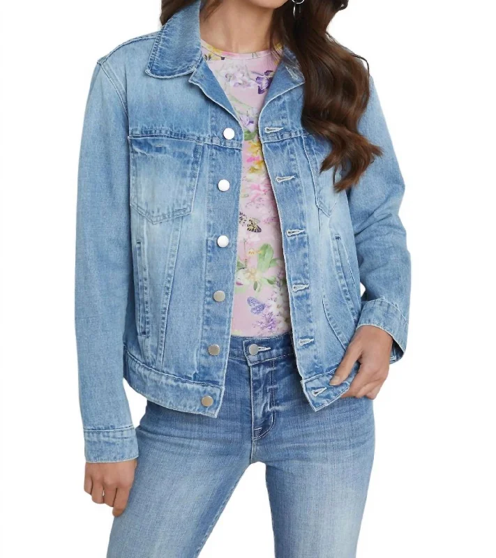 Mack Oversized Denim Jacket In Palisade