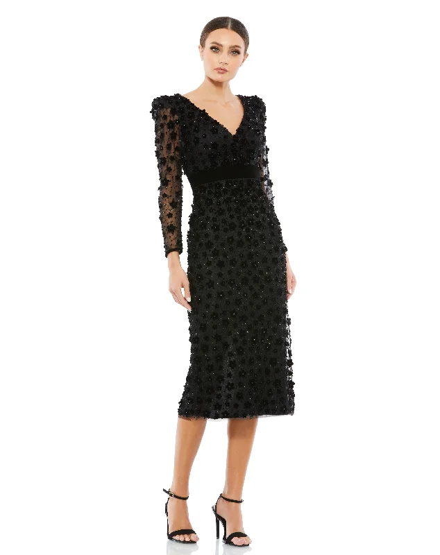 Overstock Mac Duggal 67856 Long Sleeve Mother of the Bride Formal Dress