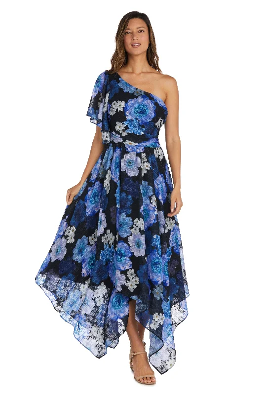 Nightway 22166 Long Floral Evening Formal Dress