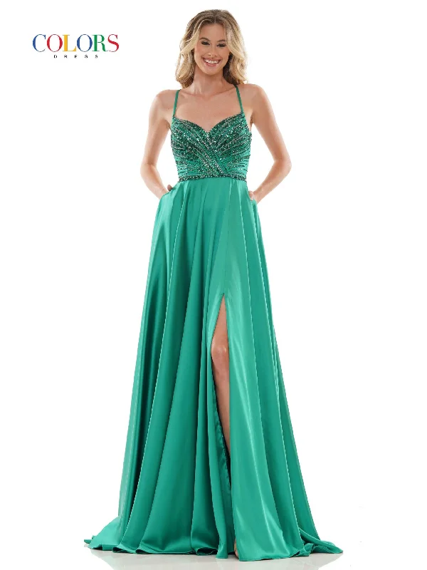 Daily Deals Colors 2672 Colors Long Formal Beaded Prom Dress