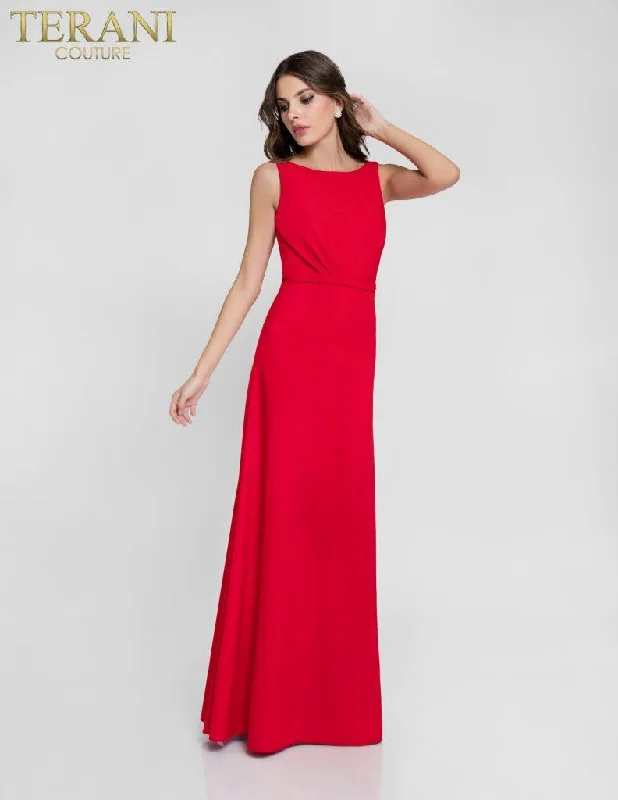 Season Finale Sale Terani Couture 1812B5432 Long Formal Bridesmaid Dress