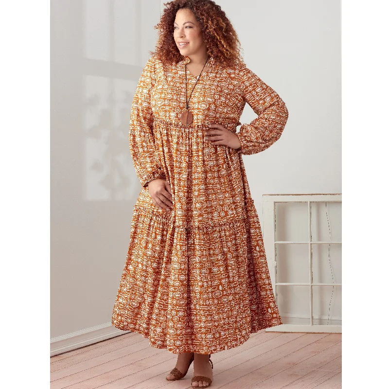 Super Sale Simplicity Sewing Pattern 9265 Misses and Womens Tiered Dresses
