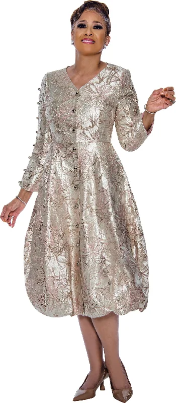 Midnight Madness Divine Apparel DCC5441 Long Sleeve Mother of the Bride Button Dress