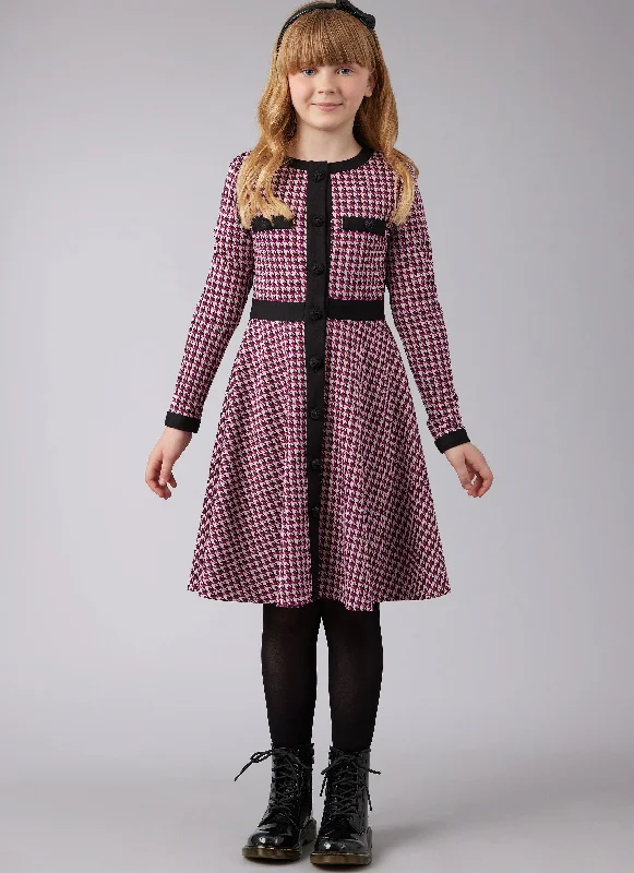 Lowest Prices McCall's sewing pattern M8445 Girls' Knit Dresses
