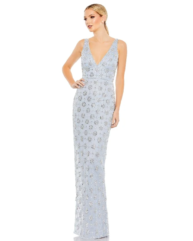 Exclusive Online Offer Mac Duggal A93744 Long Fitted Formal Beaded Dress
