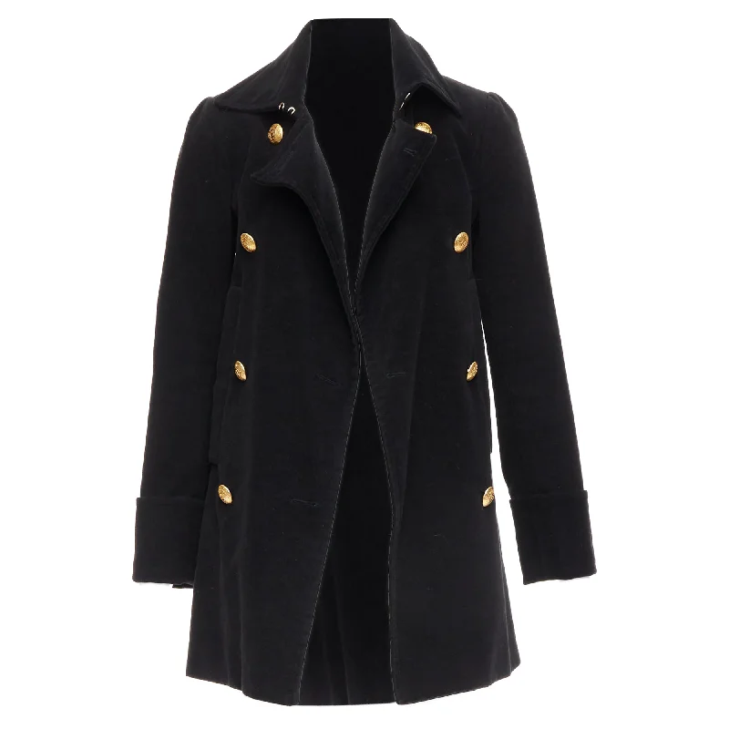 Customer Appreciation Sale Alexander Mcqueen MCQ Cotton Gold Buttons Double Breast Coat
