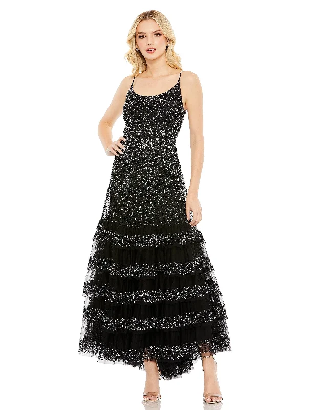 Now or Never Mac Duggal 10883 Long Formal Sequin Prom Dress
