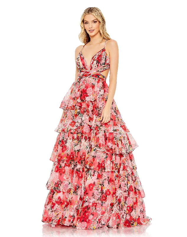 Exclusive Preview Mac Duggal A67985 Long Pleated Prom Formal Gown