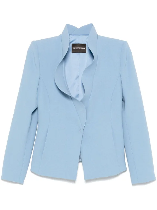 Steals and Deals Emporio Armani Women's Jackets Clear blue