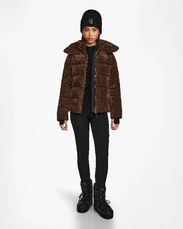 Year-End Sale MIRRY FF WOMEN'S VELVET CORDUROY DOWN PUFFER