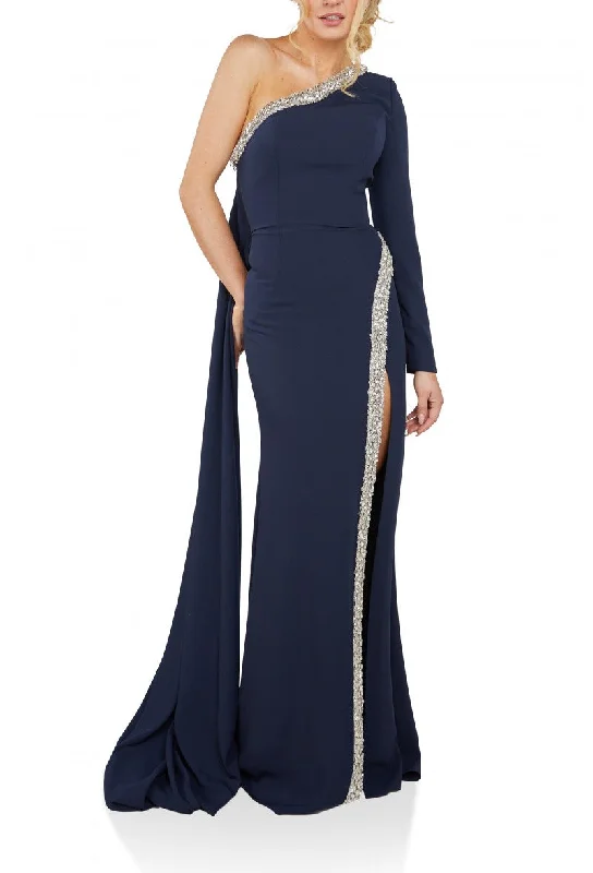 Price Slash Terani Couture 242E3133 Long Fitted Formal Evening Dress
