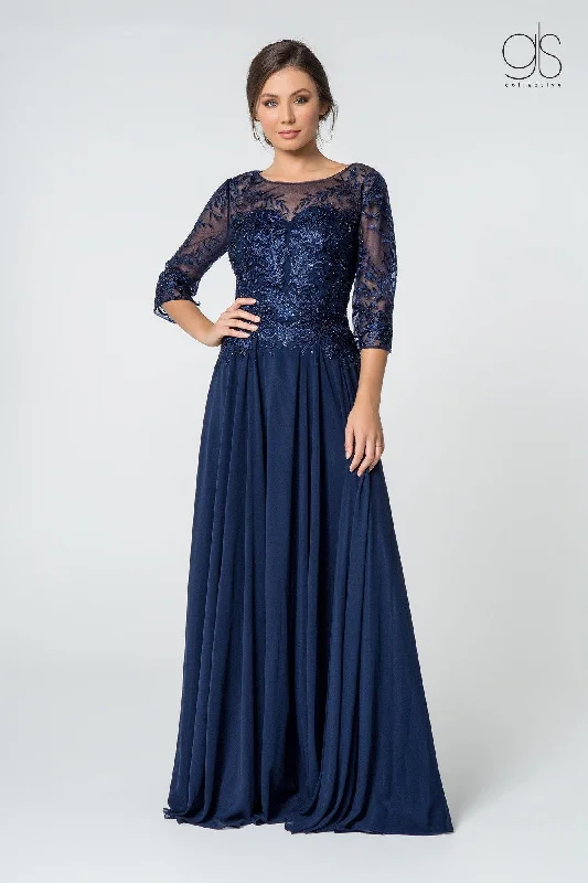 Clearance Event Long Formal Long Sleeve Mother of the Bride Dress Sale