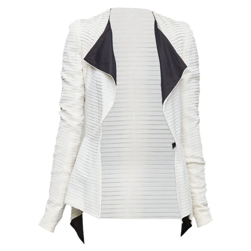 Take Advantage Gareth Pugh Runway plisse silk draped biker