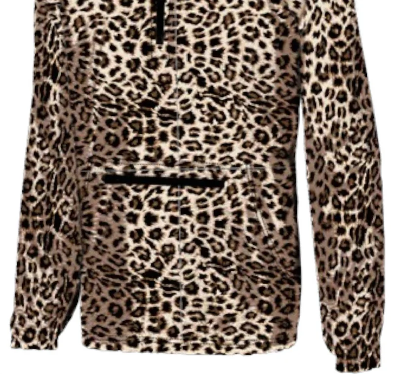Price Cut Women's Falling In Love Wind Breaker Jacket In Leopard