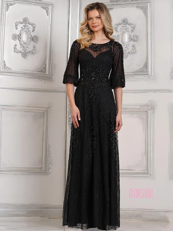 Massive Deals Marsoni MV1323  Beaded Mother of the Bride Long Dress
