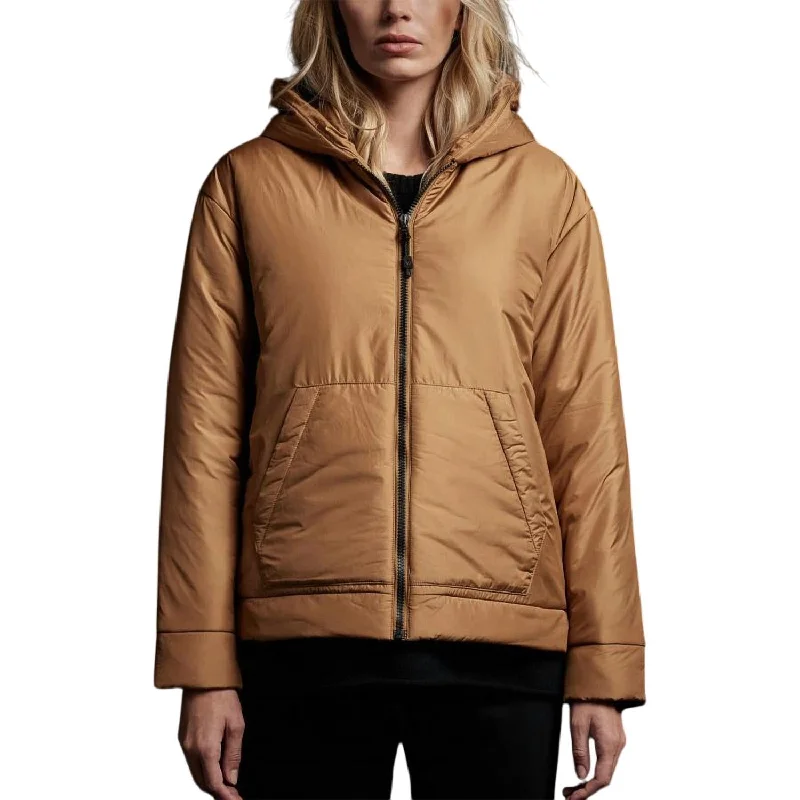 Big Savings Insulated Zip Front Hood Puffer In Copper