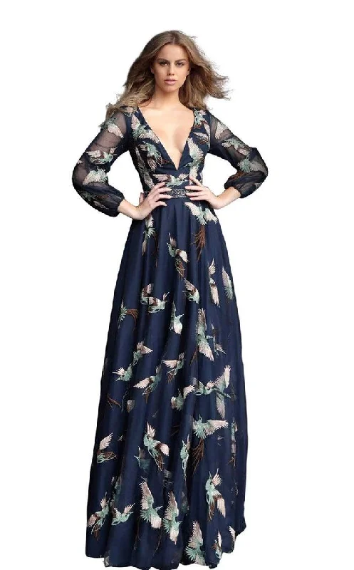 Steals and Deals Jovani 55717 Formal Long Print Dress