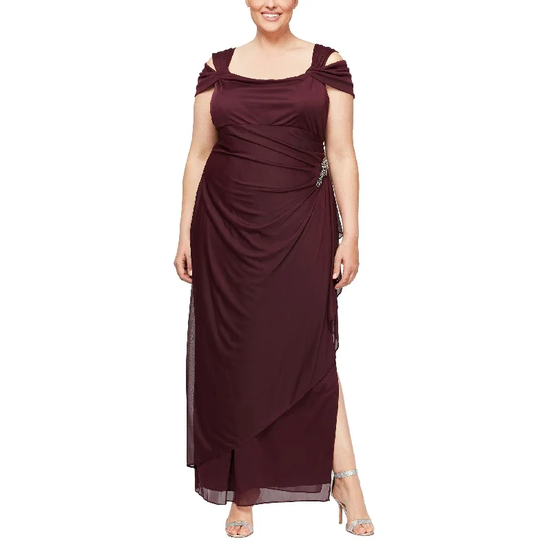 Price Reduction Alex Evenings AE432902 Plus Size Long Formal Dress